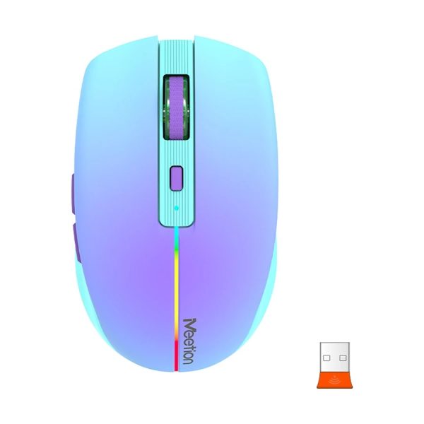 Meetion BTM002 Gradual Purple Wireless (Dual Mode) Silent Mouse